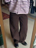 Barrel jeans Bruin