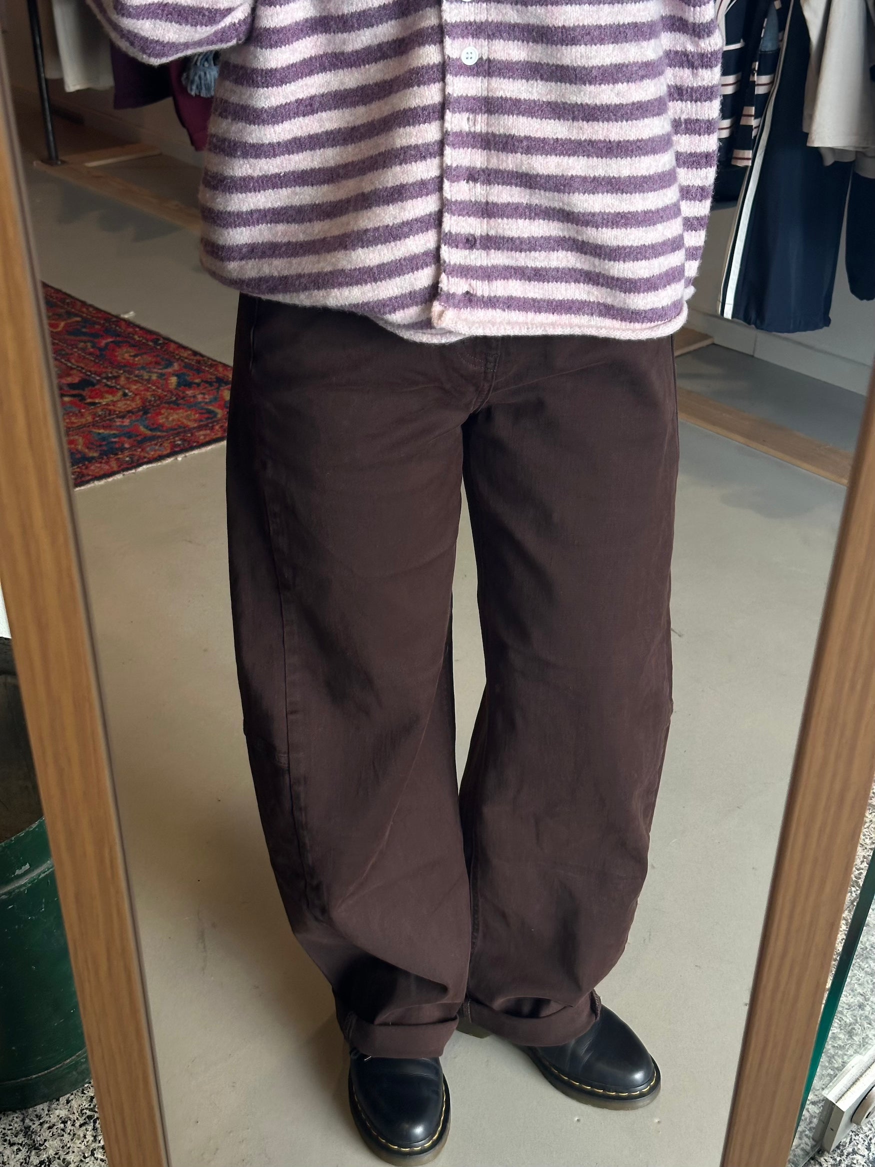 Barrel jeans Bruin