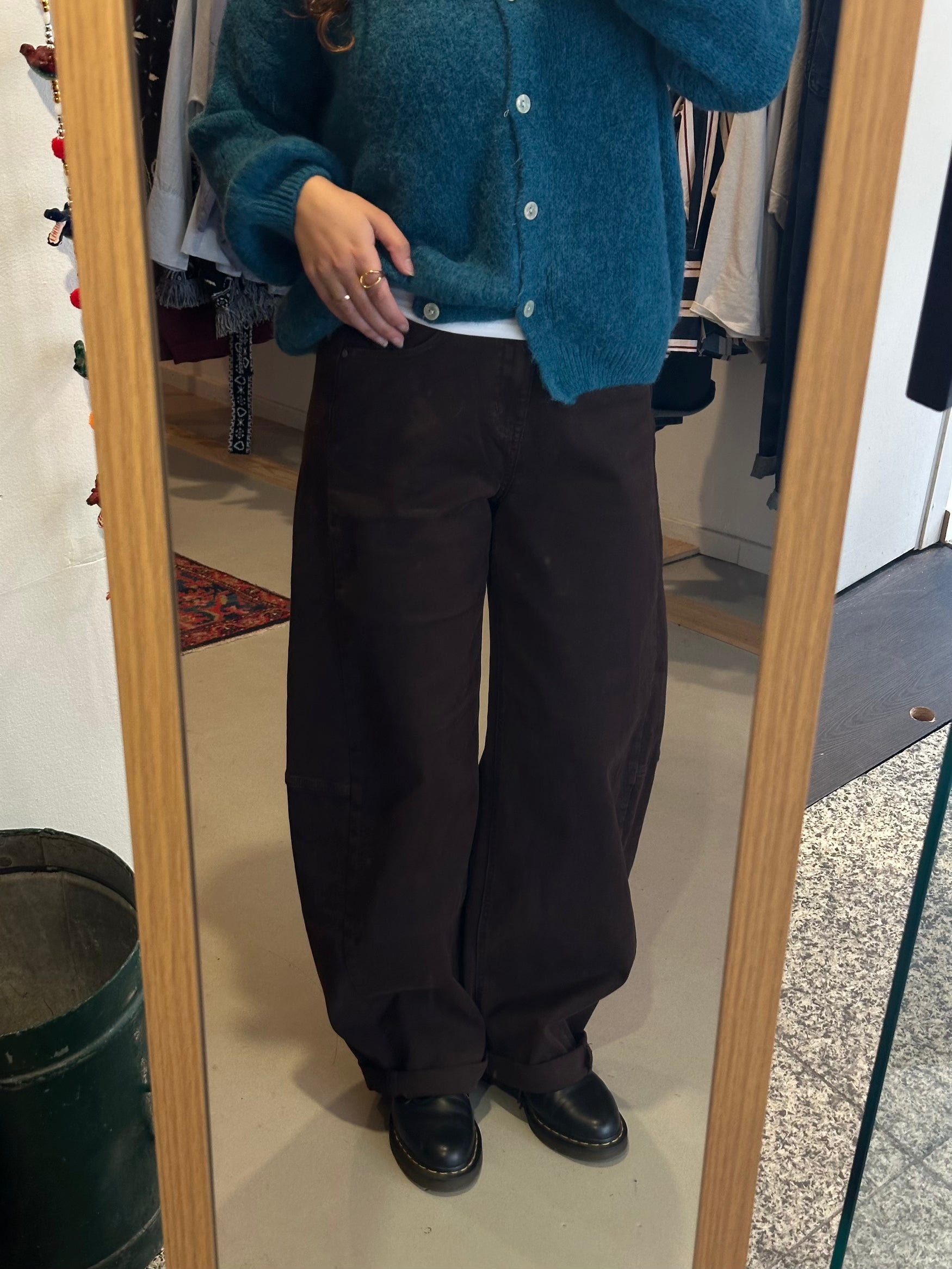Barrel jeans Bruin